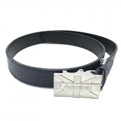 [Excellent Condition] Admiral Gacha Belt, Navy, Silver Buckle, Women's Golf Wear