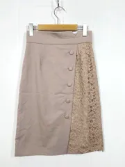 新品 PROPORTION プロポーション ボディドレッシング 定価10120円 アシメレースタイト スカート size3/ピンクベージュ ■■レディース