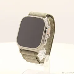 ソフマップ 〔中古品〕 Apple Watch Ultra 2 GPS + Cellular 49mm チタニウムケース オリーブアルパインループ【352】
