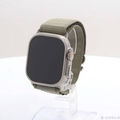 ソフマップ 〔中古品〕 Apple Watch Ultra 2 GPS + Cellular 49mm チタニウムケース オリーブアルパインループ【348】