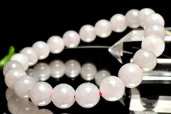 【１点物】希少カラー◇ミャンマー産 ラベンダー翡翠　8.5mm　ブレスレット パワーストーン 天然石 _MC4448