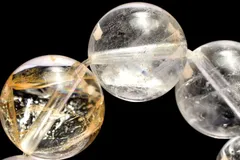 【１点物】数量限定◇希少 クォーツインクォーツ(貫入水晶)　11.5mm　ブレスレット パワーストーン 天然石 _MC4522