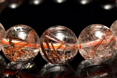 【１点物】透明◇内包美 ブロンズルチルクォーツ　9.5mm　ブレスレット パワーストーン 天然石 _MC4547