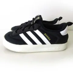 アディダス adidas サンバ ホーム Samba Home スニーカー スリッポン シューズ 軽量 21.0cm 黒 ブラック 白 子供靴 ジュニア くつ 靴 IH0266