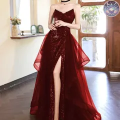 新品 未使用 レディース ウェディングドレス フォーマルドレス パーティードレス スパンコールがゴージャスな取り外せるフリルチュール付きドレス