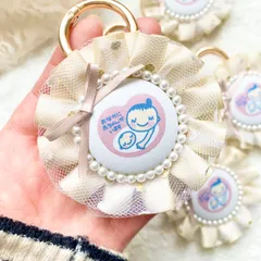 やさしい淡色カラー　マタニティーロゼット　マタニティーマーク マタニティーキーホルダー またにてぃー プレママ 妊娠初期 妊娠中期 妊娠後期 育児
