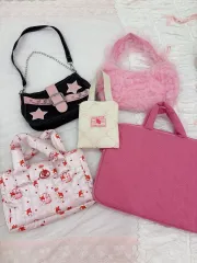 ピンクのバッグ5個