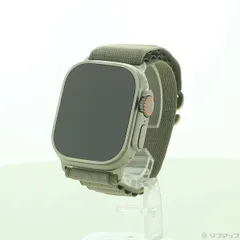 ソフマップ 〔中古品〕 Apple Watch Ultra 2 GPS + Cellular 49mm チタニウムケース オリーブアルパインループ【276】