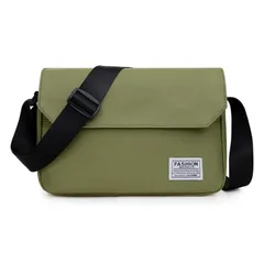 [ideamall] ショルダーバッグ 大容量 メンズ レディース 斜め掛け カバン 軽量 (カーキ) [カーキ]