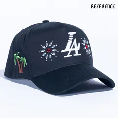 REFERENCE PARADISE LA STONES SNAPBACK CAP【BLACK】