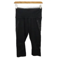 アディダス バイ ステラマッカートニー adidas by Stella McCartney スポーツウェア レギンス パンツ ロゴ S 黒 ブラック FU0297 IBO87