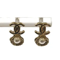 CHANEL　シャネル　ココマーク×貝 ピアス