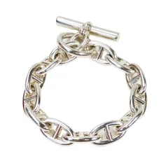 HERMES エルメス シェーヌダンクル 13コマ ブレスレット シルバー 管理番号：10855