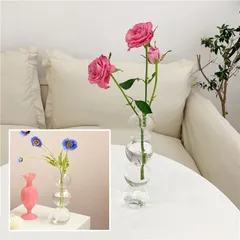 【新品・未使用】 ☆雑貨 バブル　フラワーベース 花瓶 フラワーベース ガラス 一輪挿し インテリア