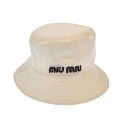 miu miu リバーシブル バケットハット ポーチ付き - メルカリ