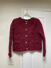 ザラ バーガンディ カーディガン @新品