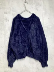 Rope Picnic ロペピクニック GDK-5800-B パール釦Vネック カーディガン size38/紺 ■■レディース