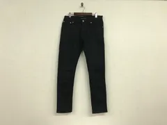 本物ヌーディージーンズNudieJeansコットンストレッチスキニーブラックデニムパンツメンズサーフアメカジワークミリタリーストリートスケータースーツモードドレスゴルフバイカー黒ブラック30Mチュニジア製