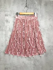 新品 tocco closet トッコクローゼット 186-120927 定価5390円 フリンジベロア スカート sizeM/ピンク ■■ レディース