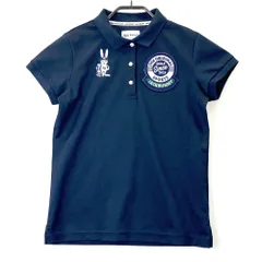 サイズ：0 JACK BUNNY ジャックバニー  半袖ポロシャツ ワッペン  ネイビー系 [240101574580] ゴルフウェア レディース ストスト