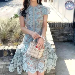 新品 未使用 レディース ウェディングドレス フォーマルドレス パーティードレス レースの綺麗なワンピース