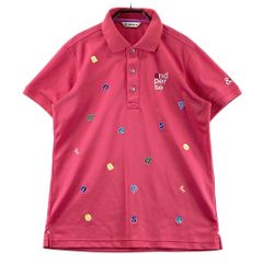 サイズ：42 VIVA HEART ビバハート 012-25446 半袖ポロシャツ 総柄