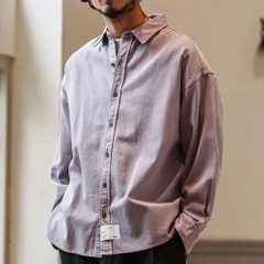新品未使用 CAMBIO カンビオ Pigment Heavy Twill Long Sleeve Shirts ピグメントシャツ PF-251-013 ブランド品番:86666157 コットン レギュラーカラー ロング 長袖 無地 管理番号:723-3597のサムネイル