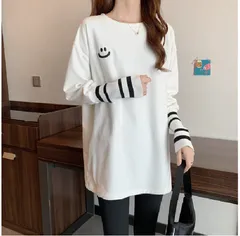 ＜在庫処分＞刺繍 スウェット レディース 裏起毛 ゆったり 長袖 トレーナー in1