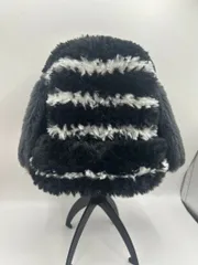 USJ ユニバ ユニバーサルスタジオジャパン 限定 PEANUTS スヌーピー ニットキャップ キャップ 帽子 ブラック ホワイト フリーサイズ K-22