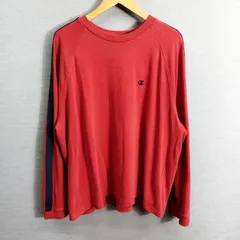 champion チャンピオン スウェット トレーナー サイドライン Y2K 古着 ヴィンテージ 韓国製 レッド系 XL A842
