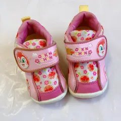A540　アンパンマン ピンク ベビーシューズ　12ｃｍEE