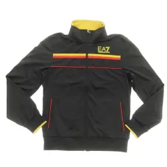 【中古】【未使用】エンポリオ アルマーニ EMPORIO ARMANI ポリエステル スタンドカラー ジップアップ ジャージ ブラック【サイズM】【メンズ】のサムネイル