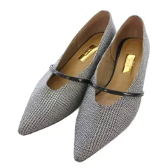 ルタロン Le Talon グリーズ GRISE 4cmポインテッドストラップパンプス 23.5cm グレー /TK