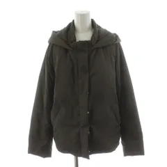 ミッシェルクラン MICHEL KLEIN ダウンジャケット フード アウター 38 茶 ブラウン /AN58