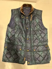 ポロ ラルフローレン ブラックウォッチ チェック キルティング ベスト S サイズ 出品