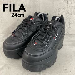 美品:箱あり】FILA 厚底スニーカー ディスラプター2 ウェッジ 24cm 