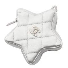 シャネル CHANEL チャーム マトラッセ シルバー レザー マトラッセ 星型 バッグチャーム レディース 未使用