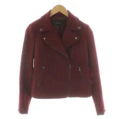 バナナリパブリック BANANA REPUBLIC ライダースジャケット ダブル ウール XS 赤 レッド /AN30