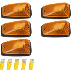 【1Off craft】ルーフマーカー ルーフライト アンバー クリア スモーク LED ワークライトトラック用 マーカーランプ アメ車 商用車 SUV シボレー GMC ジープ タコマ ハマー ピックアップトラック12V 高輝度 長寿命 汎用  [アンバー]のサムネイル