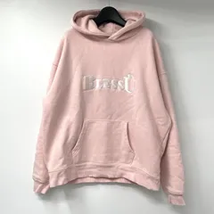 【中古】BLESS U BU OG logo hoodie ピンク サイズL ▲袖毛玉 ブレスユー[17]
