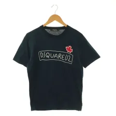 ディースクエアード DSQUARED2 S71GD1130 LOGO SUPERCREW T-SHIRT ロゴプリント Tシャツ カットソー 半袖 S ネイビー /HK ■OS