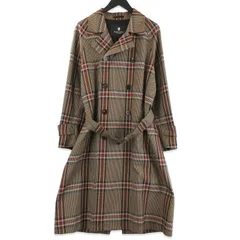 BLACK LABEL CRESTBRIDGE ブラックレーベルクレストブリッジ トレンチコート 51F51-851-56 千鳥格子 ブラウン M 71014829