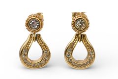 クリスチャンディオール ピアス ヴィンテージ Christian Dior ライン