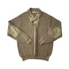 90ｓ　ORVIS　デザインニット　XL　USA　ショールカラー　エルボーパッチ　セーター　リブ編みのサムネイル