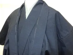 P41600　紬　アンサンブル　羽織と着物　男物　c