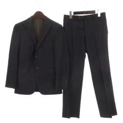 パーフェクトスーツファクトリー P.S.FA スーツ セットアップ ジャケット パンツ ネイビー 260126E ■GY35