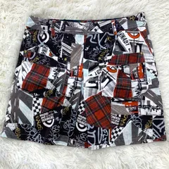 Callaway キャロウェイ ゴルフスカート／ レディース L インナーパンツ付き 総柄 チェック ストレッチ 美品