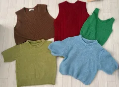 ニット ベスト 半袖 まとめ