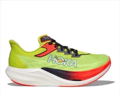 【新品】HOKA ONE ONE ホカ オネオネ U ROCKET X 3 1168724 NEON YUZU/SQUID INK ユニセックス メンズ レディース ロケットX 3 厚底 カーボン ランニングシューズ スピード練習 レース 大会 マラソン ジョ