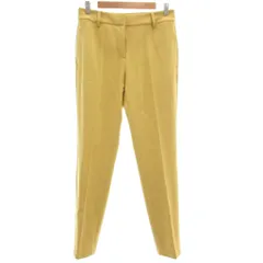 プラステ PLST 21AW PLUS STYLE ウォームリザーブ スティックパンツ スラックス センタープレス ストレッチ L 黄 イエロー /GV